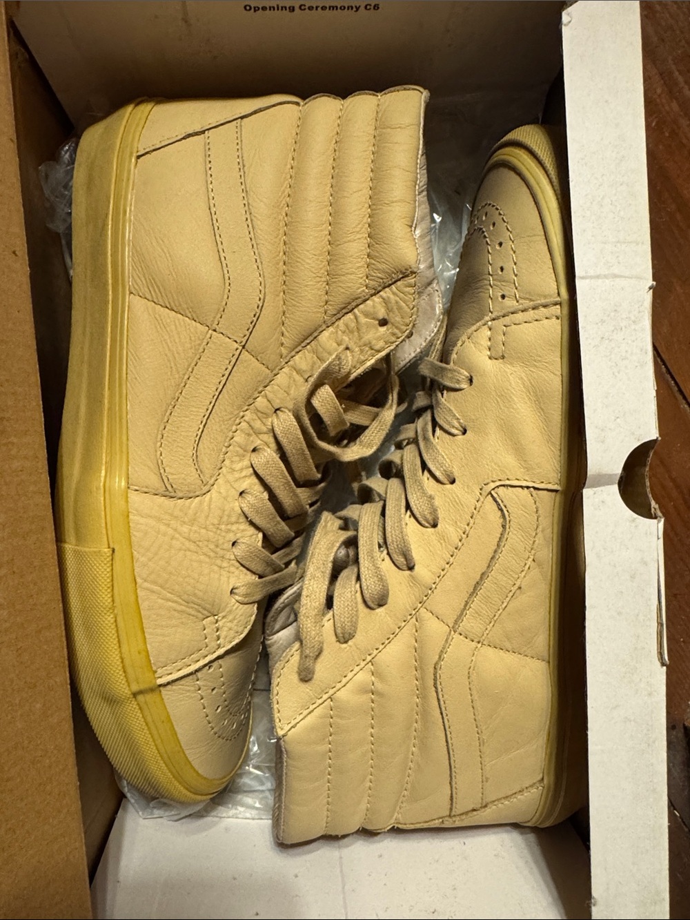 Vans Opening Ceremony x Sk8-Hi LX 'Beige' Men’s Size 10.5